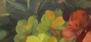 Картина "Голландский букет" Цена: 12800 руб. Размер: 60 x 90 см. Увеличенный фрагмент.